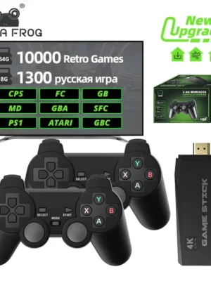 Console de jeu vidéo rétro 4K sans fil - 10000 jeux - Portable pour TV
