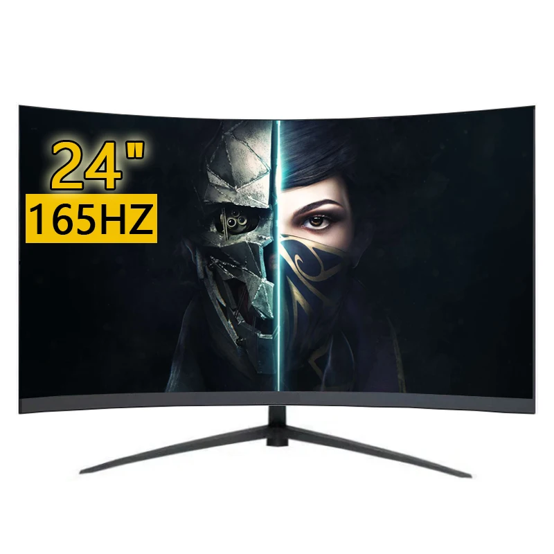 Moniteur incurvé 24 pouces 165hz | Écran gaming 1080p HDMI