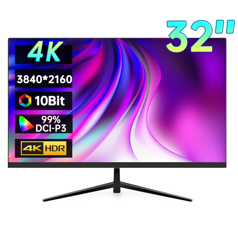 Moniteur 32 pouces 4K UHD | Écran ultra fin IPS pour design