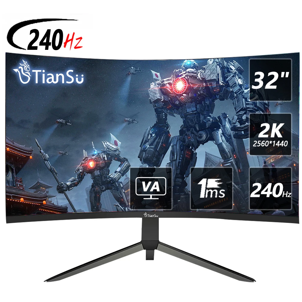 Moniteur incurvé 32 pouces 240hz | Écran gaming 2K HDMI