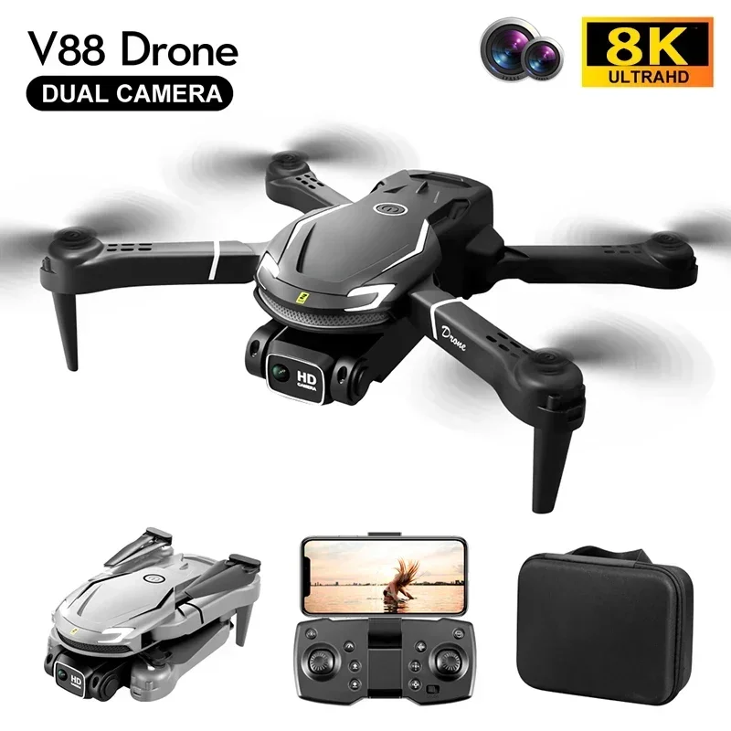Drone professionnel 8K avec caméra HD | Quadcopter GPS avec double caméra pour photographie aérienne